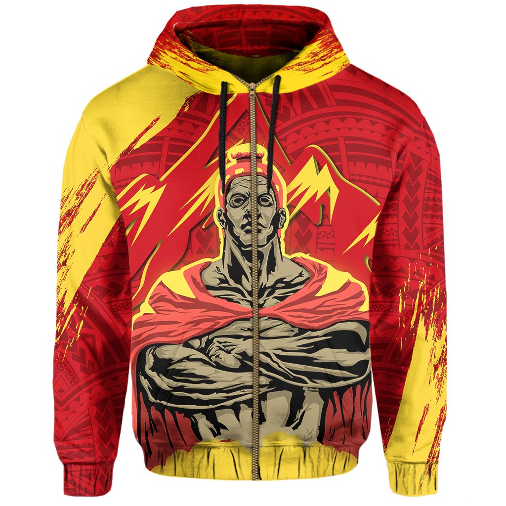 Hawaii Mauna Kea King Polynesian Hoodie (Zip up) - Polynesian Pride