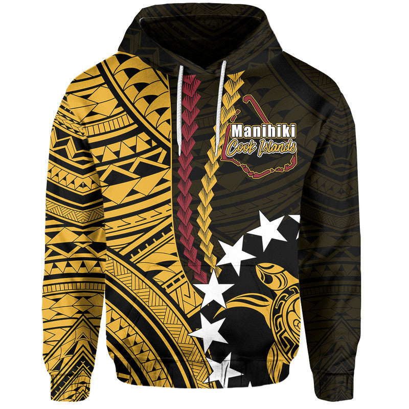 Cook Islands Manihiki Polynesian Hoodie LT6 Black - Polynesian Pride