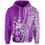 Hawaiian King Kamehameha Hoodie Vibe Purple Style LT6 Purple - Polynesian Pride