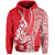 Hawaiian Shark Polynesian Hoodie Vibe Red Style LT6 Red - Polynesian Pride