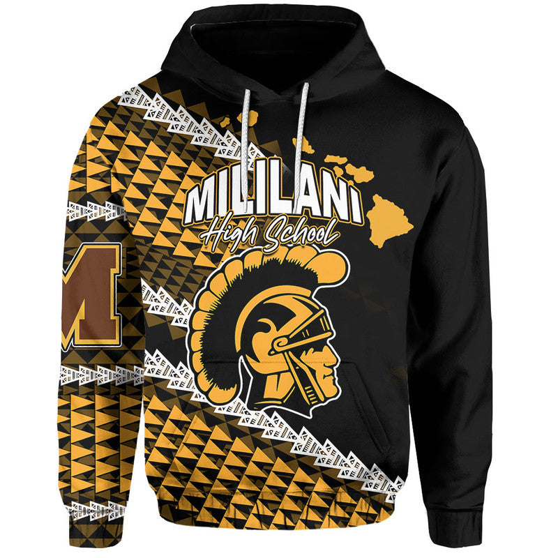 Custom Mililani High School Hawaii Hoodie LT6 Yellow - Polynesian Pride