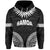 Custom Samoa Ula Nifo Tribal Hoodie White Style LT6 Pullover Hoodie White - Polynesian Pride