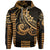 Custom Kakau Hawaiian Polynesian Hoodie Gold LT6 Gold - Polynesian Pride