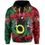 Vanuatu Penama and Hibiscus Hoodie LT6 Black - Polynesian Pride