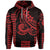 Custom Kakau Hawaiian Polynesian Hoodie Red LT6 Red - Polynesian Pride