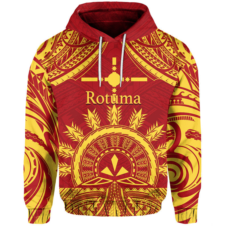 Rotuma Fiji Bula Hoodie LT6 Red - Polynesian Pride