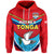 Custom Tonga Mate Maa Rugby Hoodie Jersey LT6 Pullover Hoodie Red - Polynesian Pride