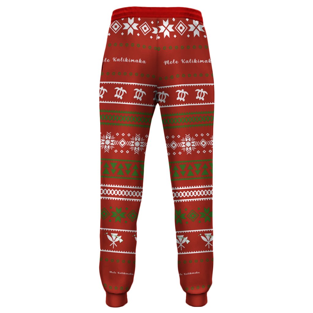 Hawaii Christmas Santa Claus Surf Joggers - Fun Style - AH - Polynesian Pride