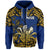 Custom Niue Uga Hoodie Tribal Patterns Blue Style LT6 - Polynesian Pride