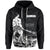 Custom Samoa Warrior Hoodie Polynesian No.2 LT6 Zip Hoodie Black - Polynesian Pride