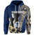 Custom Guam Chamorro Hoodie Blue Style LT6 - Polynesian Pride