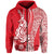 Hawaiian Shark Polynesian Hoodie Vibe Red Style LT6 - Polynesian Pride