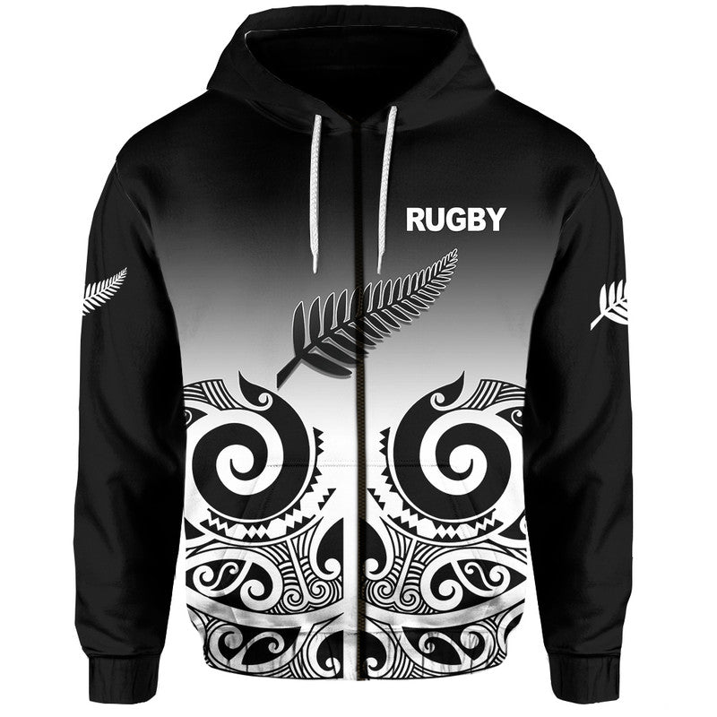 Custom New Zealand Rugby Hoodie Maori Style LT6 - Polynesian Pride