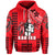 Custom Hawaii High School Kahuku Hoodie Mix Kakau LT6 Zip Hoodie Red - Polynesian Pride