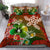 Hawaii Turtle Flowers And Palms Retro Bedding Set - Orange - AH Orange - Polynesian Pride