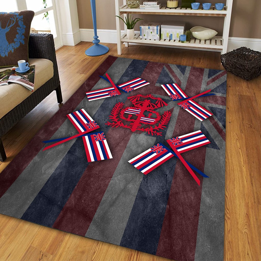 Hawaiian Flag Royal Area Rug - AH - Polynesian Pride