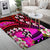 Hawaii Plumeria Polynesian Area Rug - Hope - Purple - AH - Polynesian Pride