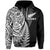 Maori Rugby Hoodie Tattoo Mix Fern Leaf LT6 Black - Polynesian Pride