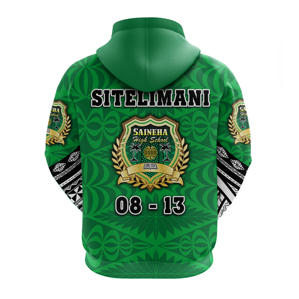 (Sitelimani) Saineha Tonga Hoodie Polynesian Style Unisex Green - Polynesian Pride