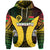 Custom Vanuatu Hoodie Polynesian Patterns Mix Pig Tusk LT6 Black - Polynesian Pride