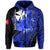 Wallis and Futuna Hoodie Hibiscus Blue No.2 Color LT6 - Polynesian Pride