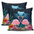 Kanaka Flamingo Couple Rose Hibiscus Plumeria Pillow Cover - Love Universe - AH One Size Galaxy - Polynesian Pride