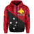 Custom Papua New Guinea Zip Hoodie Patterns With Flag LT6 Unisex Red - Polynesian Pride