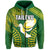 (Custom and Number) Tailevu Fiji Rugby Zip Hoodie LT6 Unisex Green - Polynesian Pride