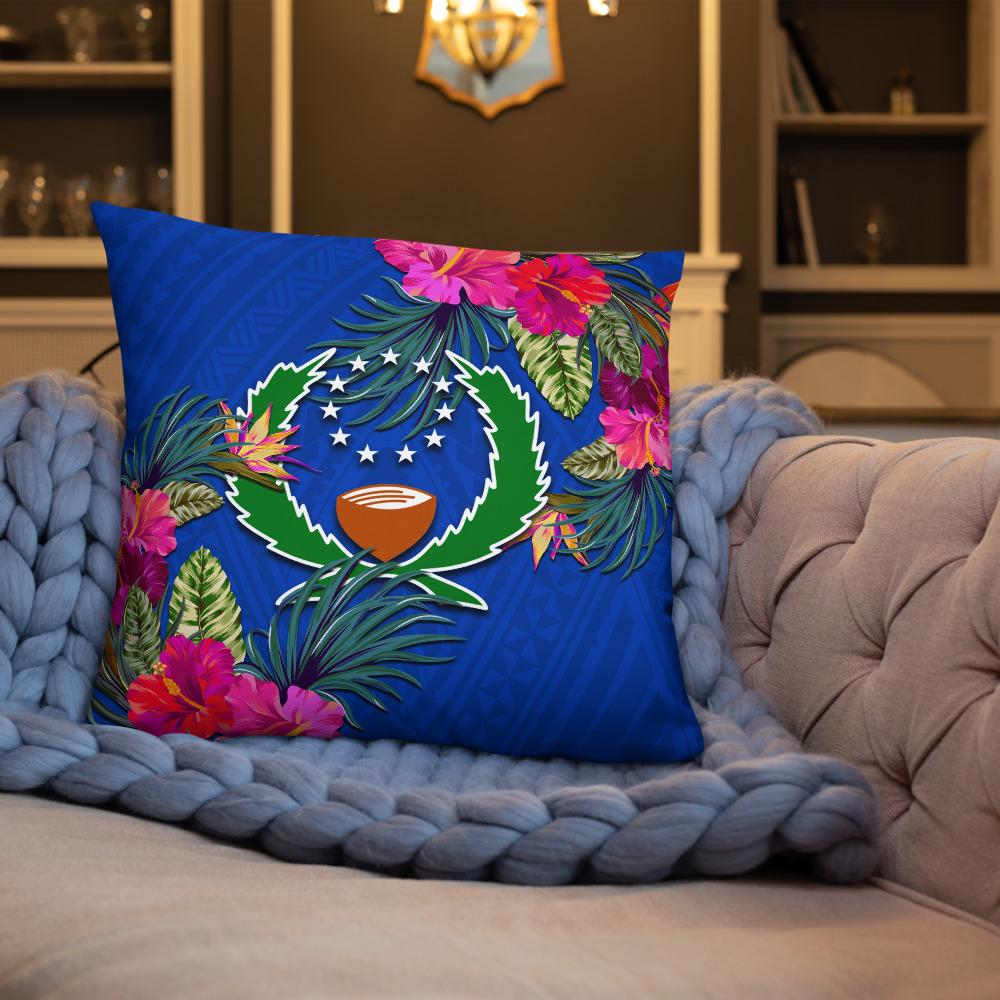 Pohnpei Polynesian Pillow - Hibiscus Surround - Polynesian Pride
