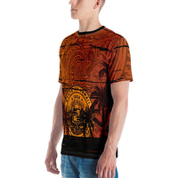 Hawaii Sunset Coat of arm Polynesian Mens T Shirt - Polynesian Pride