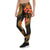 Tonga Polynesian Women Legging - Gold Plumeria - Polynesian Pride