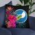 Yap Micronesia Basic Pillow - Tropical Bouquet Pillow Black - Polynesian Pride