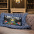 Nauru Pillow - Coat Of Arms With Tropical Flowers - Polynesian Pride