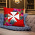 Wallis And Futuna Polynesian Pillow - Hibiscus Surround - Polynesian Pride