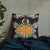 Vanuatu Pillow - Coat Of Arms With Tropical Flowers - Polynesian Pride