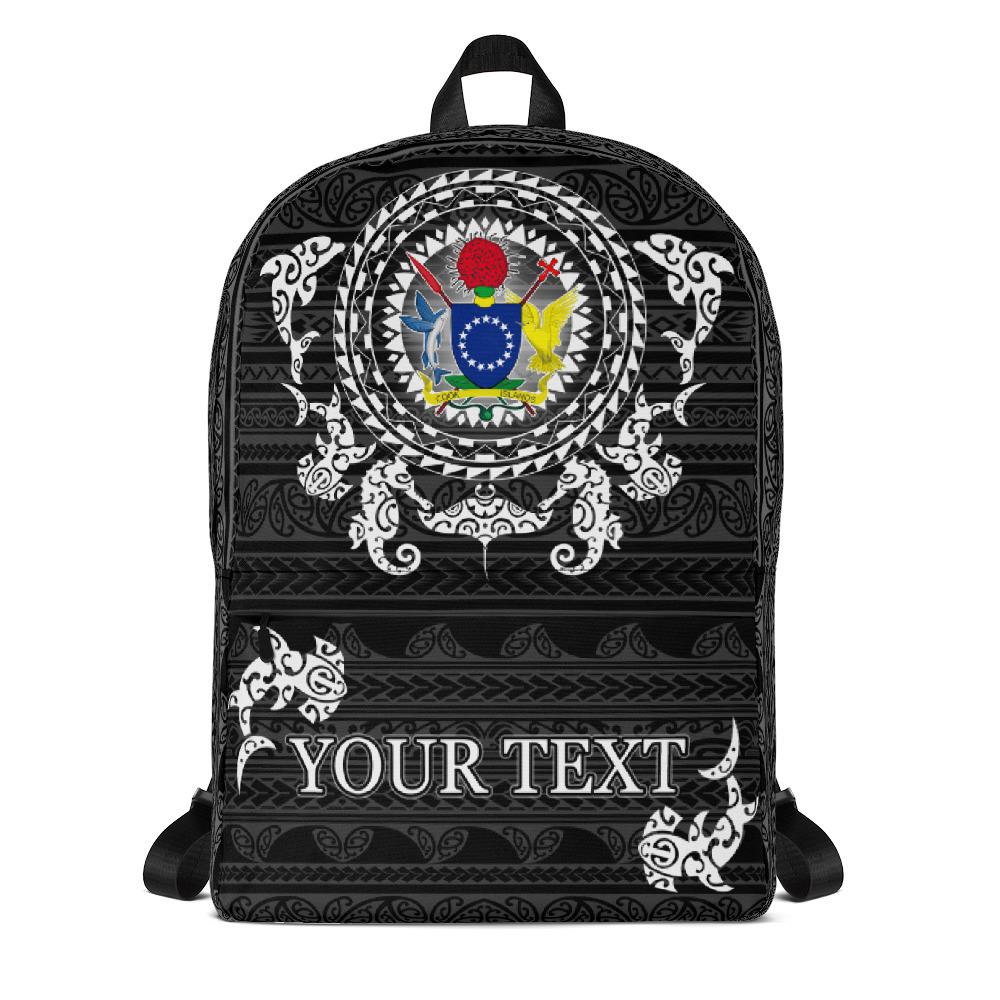 Cook Islands Backpack - Custom Ocean Animals Unisex - Polynesian Pride