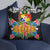 Tonga Pillow - Coat Of Arms With Tropical Flowers - Polynesian Pride