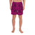 Polynesian Symmetry Pink Men's Athletic Long Shorts Art - Polynesian Pride