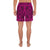 Polynesian Symmetry Pink Men's Athletic Long Shorts - Polynesian Pride