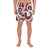 Polynesian Maori Ethnic Ornament Red Men's Athletic Long Shorts Art - Polynesian Pride