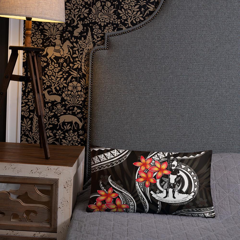 Vanuatu Polynesian Pillow - White Plumeria - Polynesian Pride