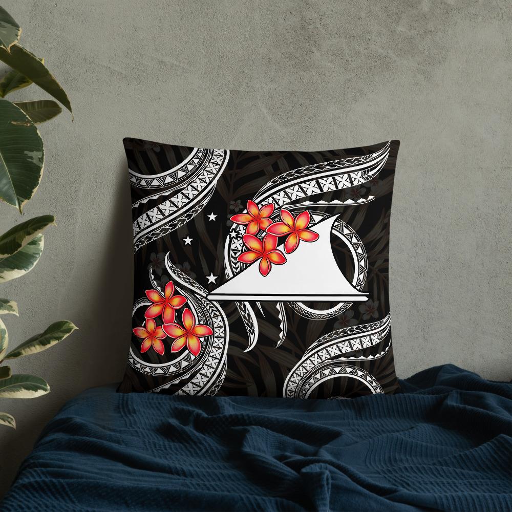 Tokelau Polynesian Pillow - White Plumeria - Polynesian Pride