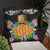 Tokelau Pillow - Coat Of Arms With Tropical Flowers - Polynesian Pride