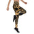 Tonga Polynesian Leggings - Tonga Gold Seal with Polynesian tattoo - Polynesian Pride