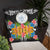 Palau Pillow - Coat Of Arms With Tropical Flowers - Polynesian Pride