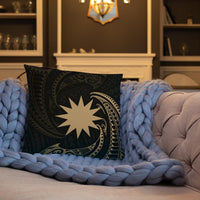 Nauru Polynesian Basic Pillow - Gold Tribal Wave - Polynesian Pride