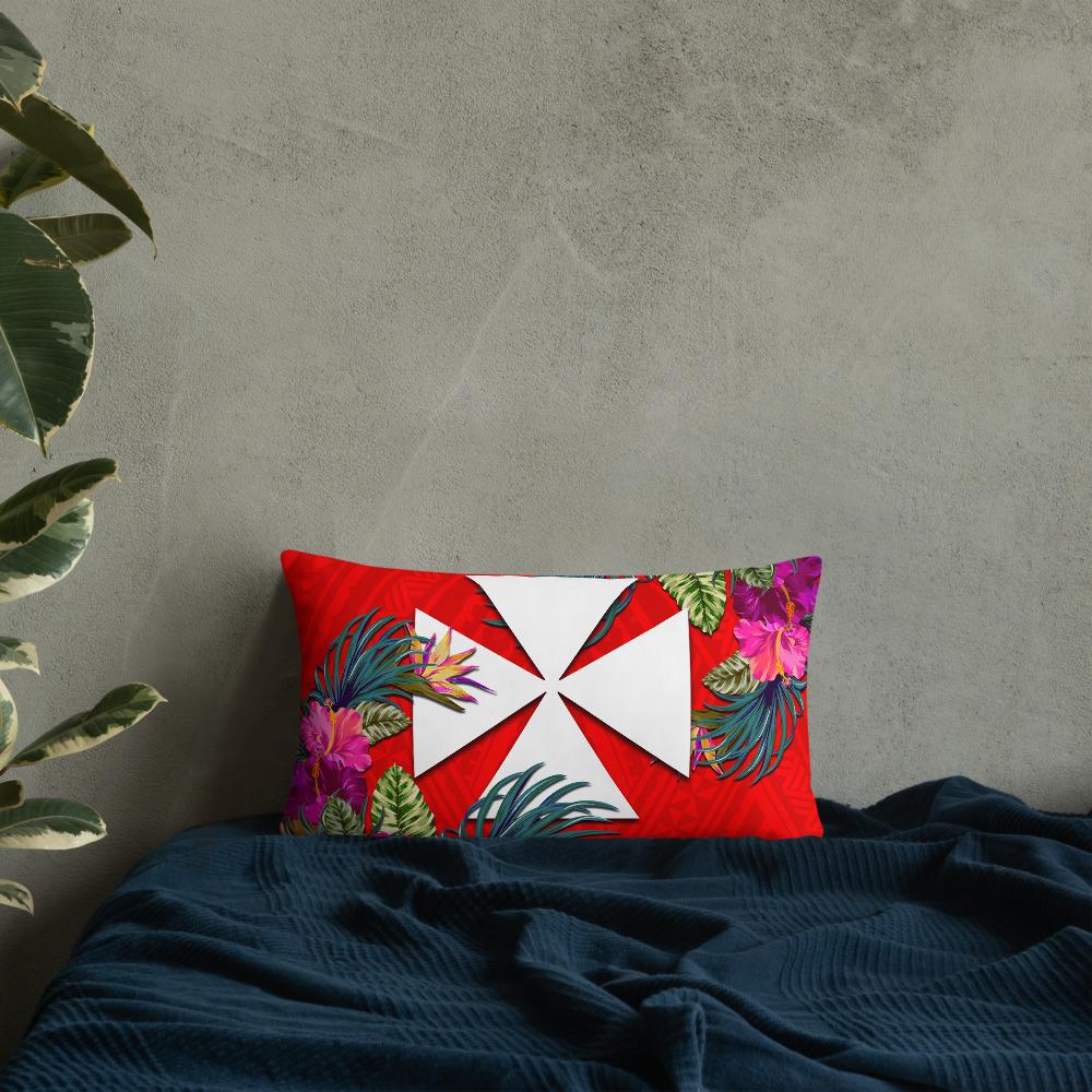 Wallis And Futuna Polynesian Pillow - Hibiscus Surround - Polynesian Pride
