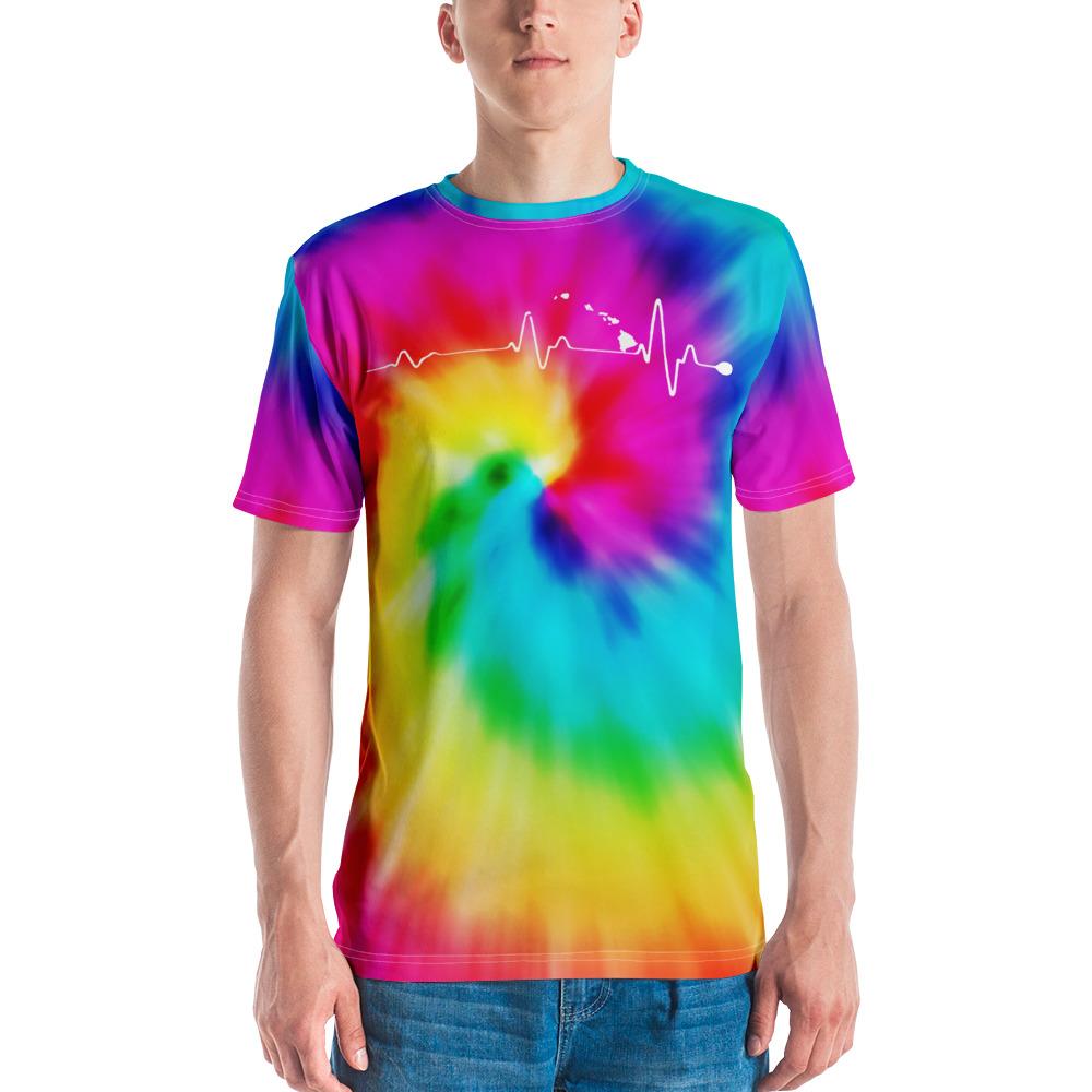 Hawaiian State Mens T Shirt Tie Dye Unisex Art - Polynesian Pride