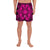 Polynesian Plumeria Mix Pink Black Men's Athletic Long Shorts Art - Polynesian Pride