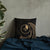 Yap Micronesia Basic Pillow - Gold Tribal Wave Pillow 18×18 Black - Polynesian Pride